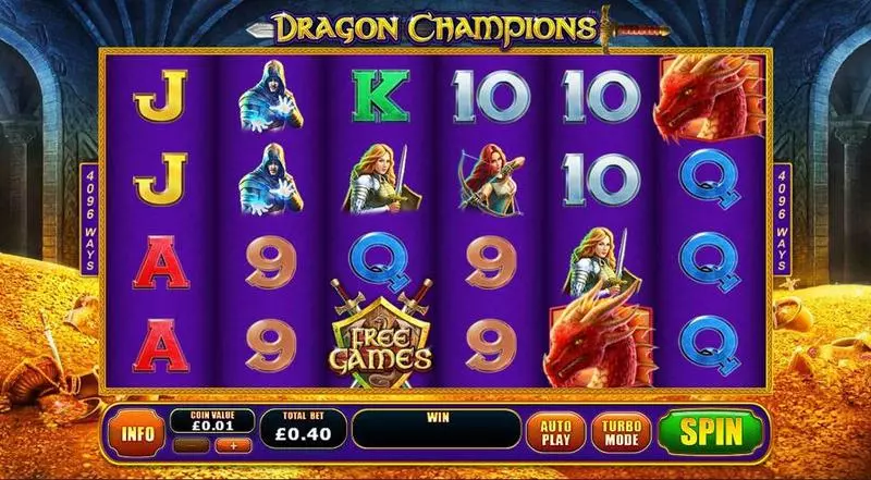 Play Dragon Champions Slot Main Screen Reels