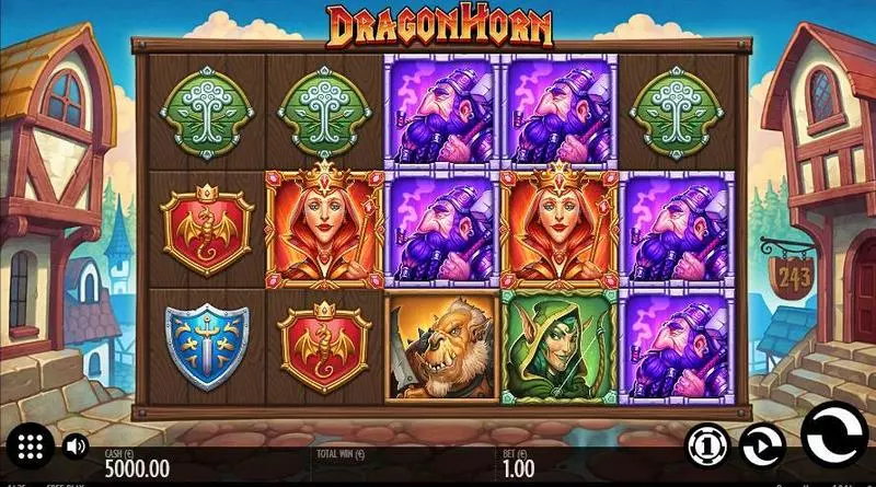 Play Dragon Horn Slot Main Screen Reels