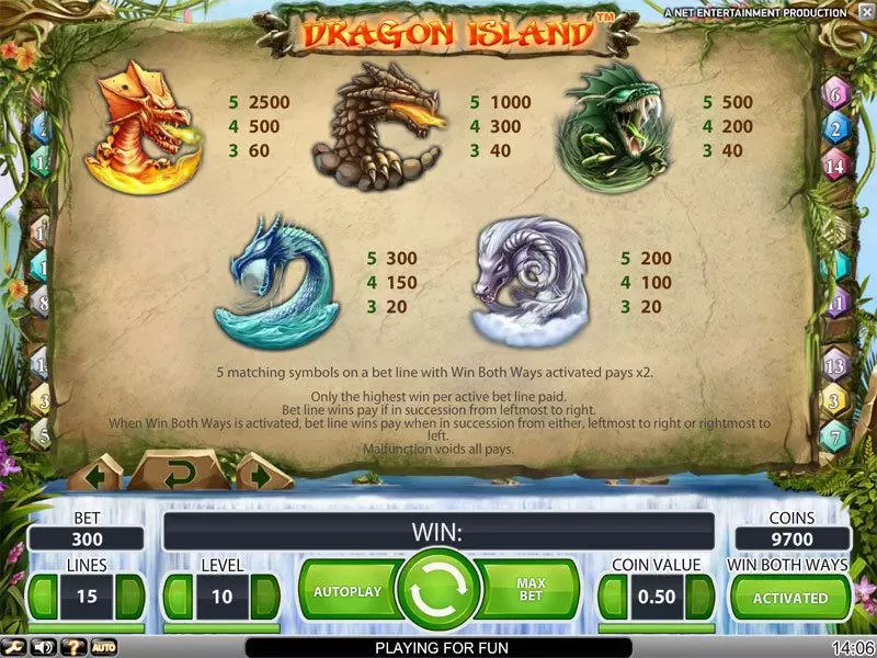 Play Dragon Island Slot Info and Rules