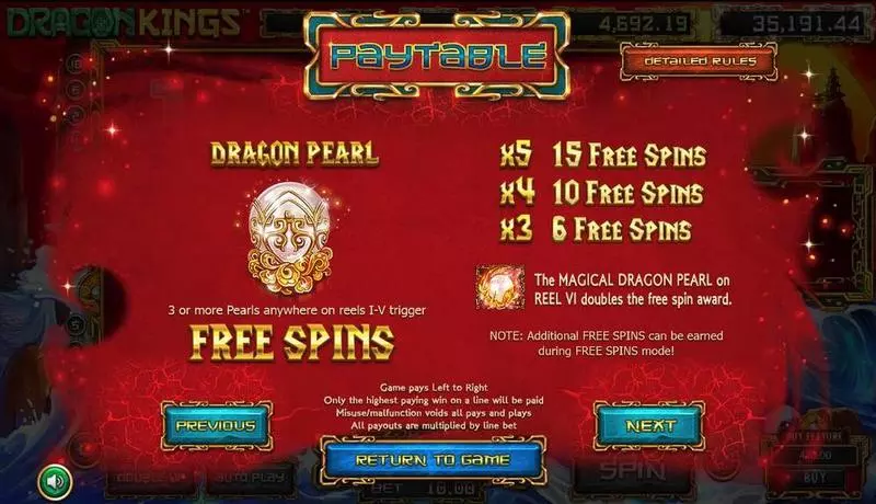 Play Dragon Kings Slot Bonus 1