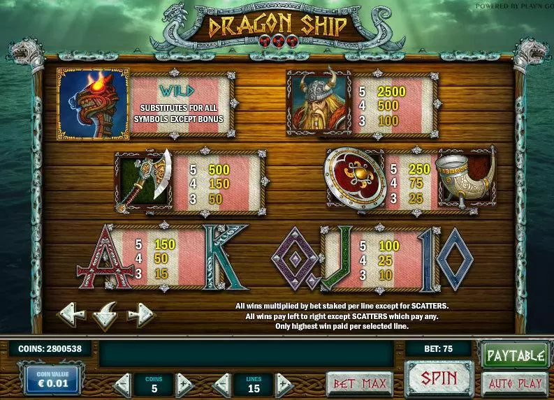 Play Dragon Ship Slot Info and Rules