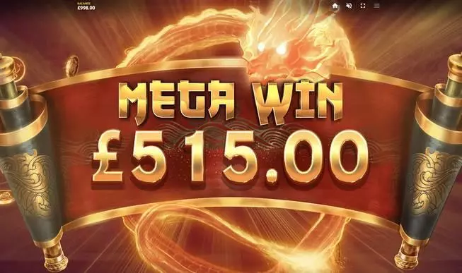 Play Dragon's Luck Deluxe Slot Winning Screenshot