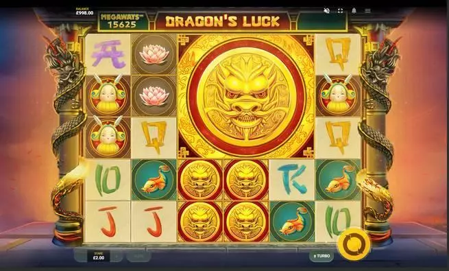 Play Dragon's Luck MegaWays Slot Main Screen Reels