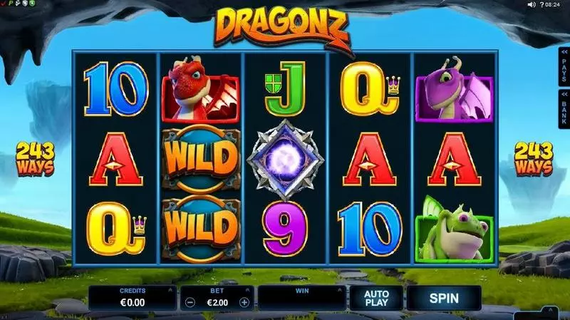Play Dragonz Slot Introduction Screen