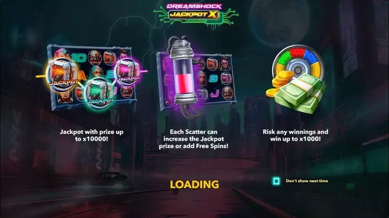 Play DREAMSHOCK: JACKPOT X Slot Info and Rules