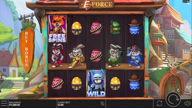 Play E-Force  Slot Main Screen Reels