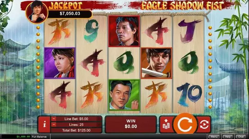 Play Eagle Shadow Fist Slot Main Screen Reels