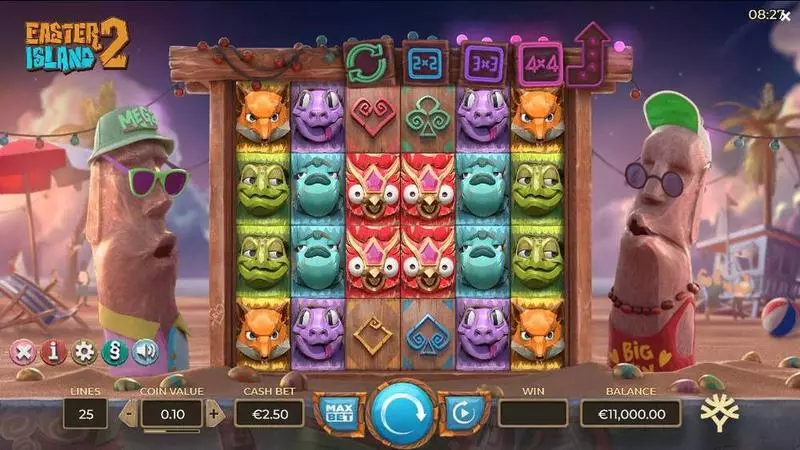 Play Easter Island 2 Slot Main Screen Reels