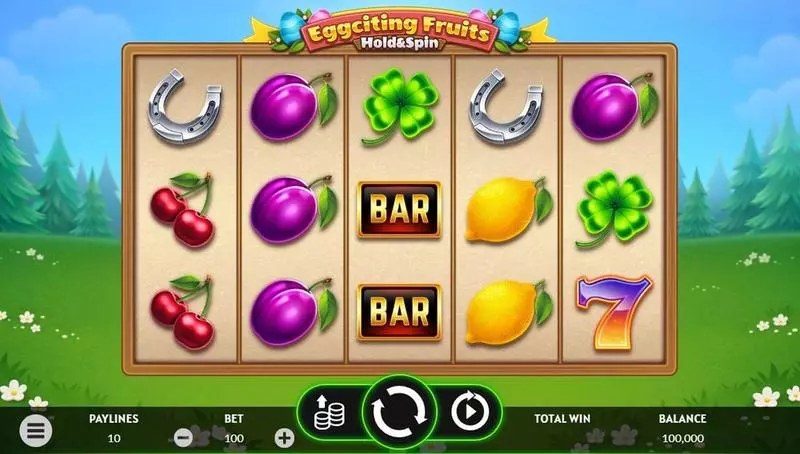 Play Eggciting Fruits – Hold&Spin Slot Main Screen Reels