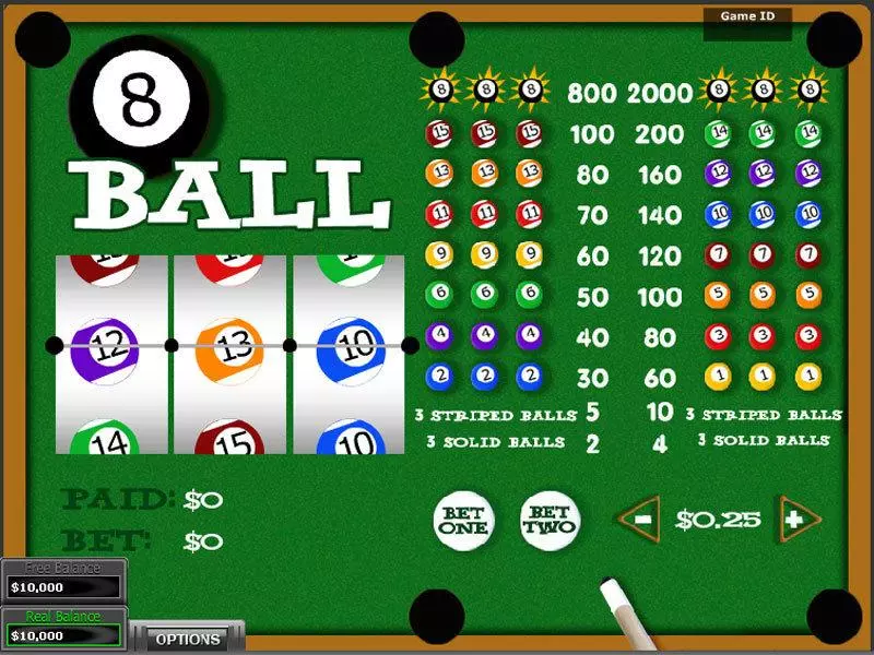 Play Eight Ball Slot Main Screen Reels