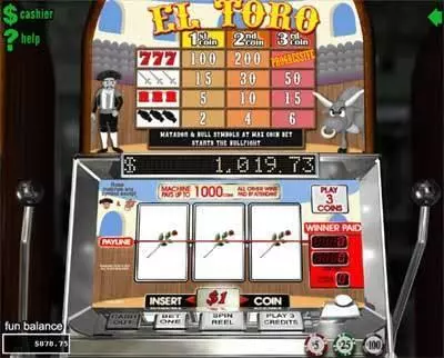 Play El Toro Slot Main Screen Reels
