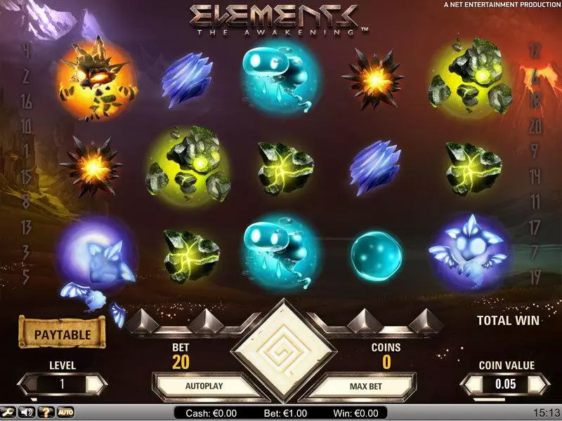 Play Elements Slot Main Screen Reels