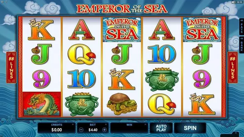 Play Emperor of the Sea Slot Main Screen Reels