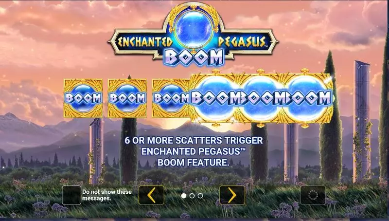 Play Enchanted Pegasus BOOM Slot Info and Rules