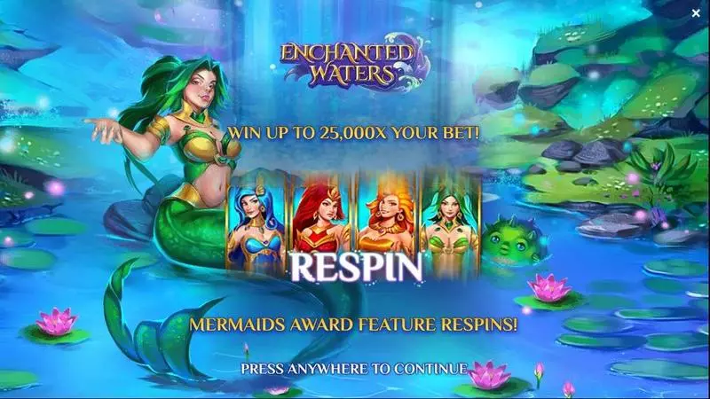 Play Enchanted Waters  Slot Introduction Screen