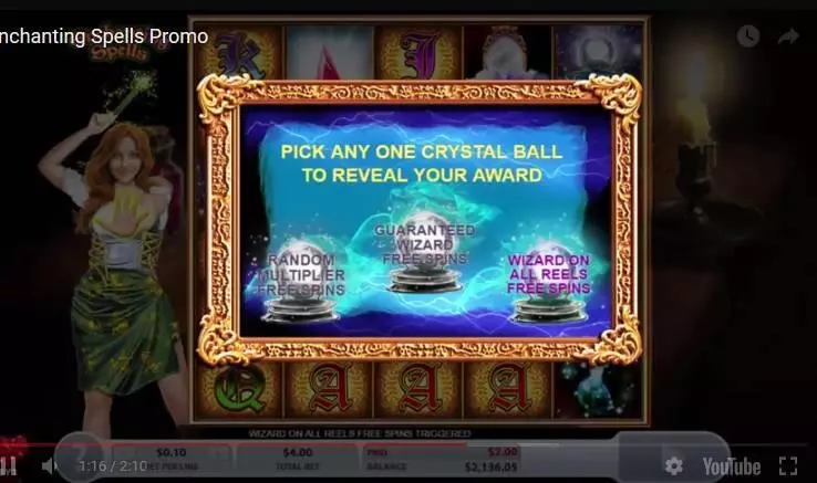 Play Enchanting Spells Slot Free Spins Feature