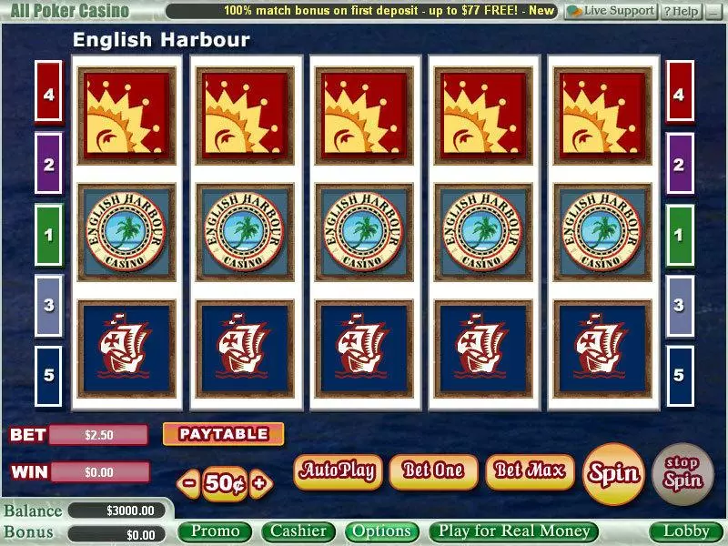 Play English Harbour Slot Main Screen Reels