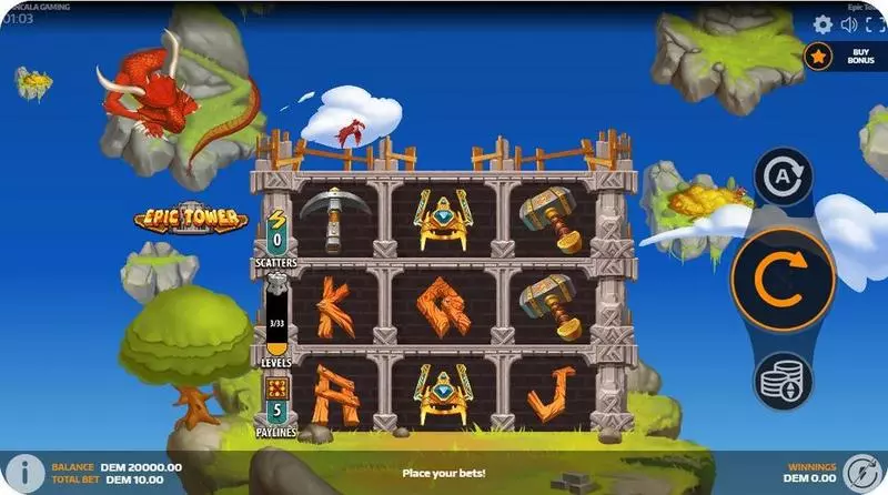 Play Epic Tower Slot Main Screen Reels
