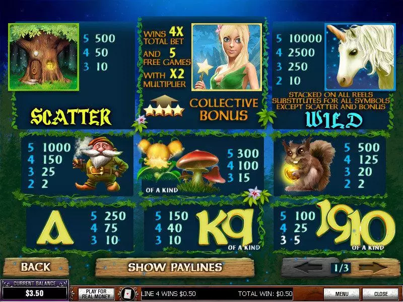 Play Fairy Magic Slot Info and Rules