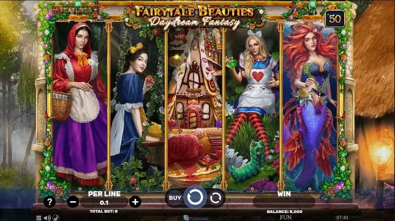 Play Fairytale Beauties – Daydream Fantasy Slot Main Screen Reels