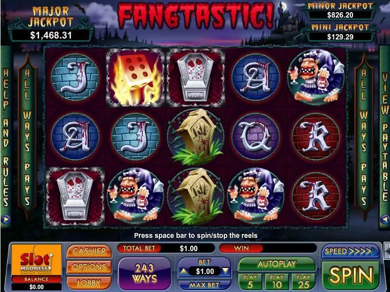 Play Fangtastic Slot Main Screen Reels