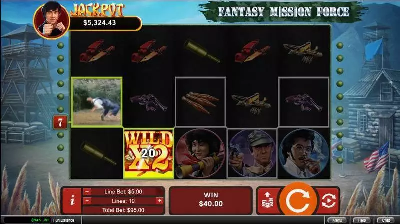 Play Fantasy Mission Force Slot Main Screen Reels