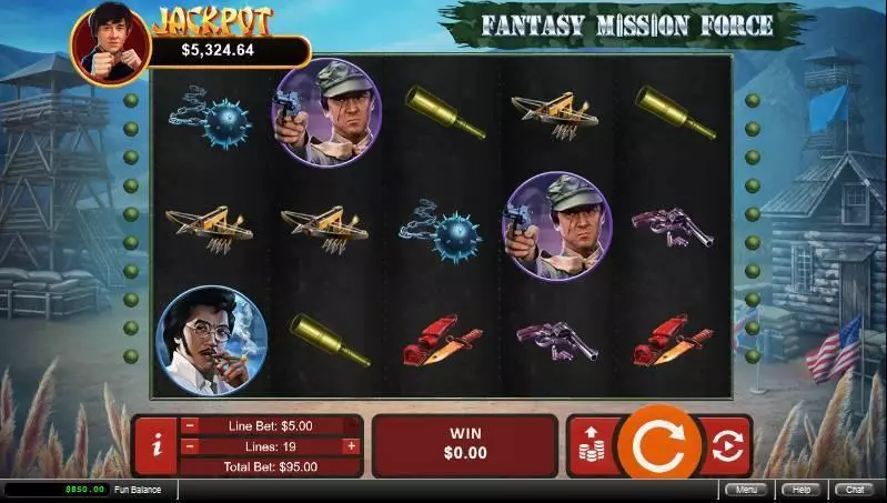 Play Fantasy Mission Force Slot Main Screen Reels