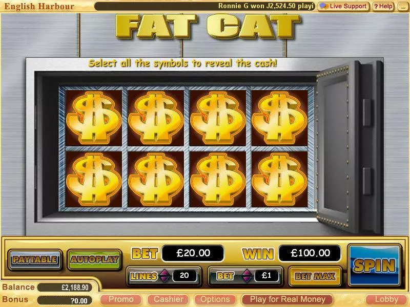 Play Fat Cat Slot Bonus 1