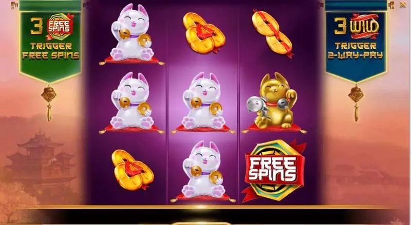 Play Feng Shui Kitties Slot Main Screen Reels