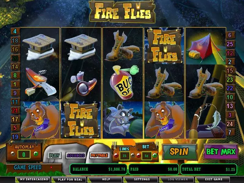 Play Fire Flies Slot Main Screen Reels
