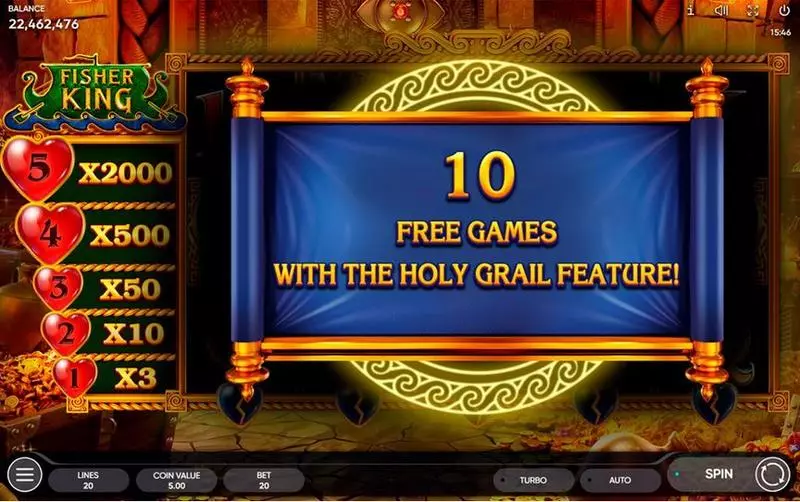Play Fisher King Slot Free Spins Feature