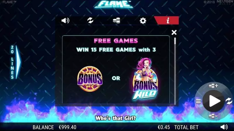 Play Flame Slot Free Spins Feature