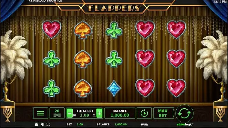 Play Flappers Slot Main Screen Reels