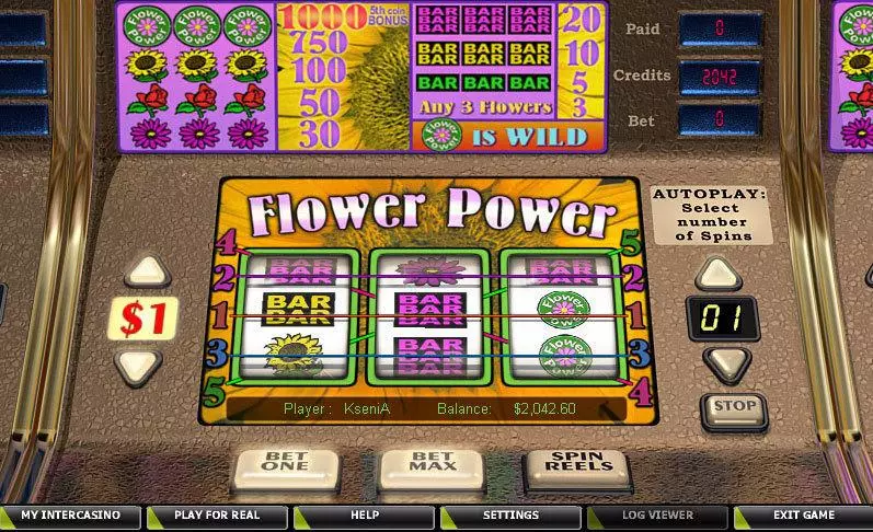 Play Flower Power Slot Main Screen Reels