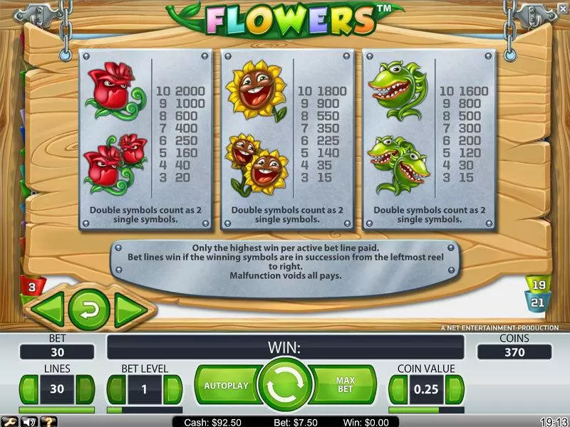 Play Flowers Slot Info and Rules