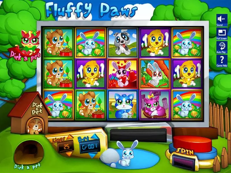 Play Fluffy Paws Slot Main Screen Reels