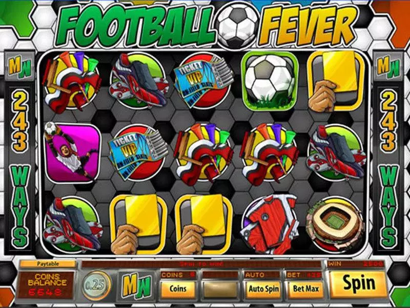 Play Football Fever Slot Main Screen Reels