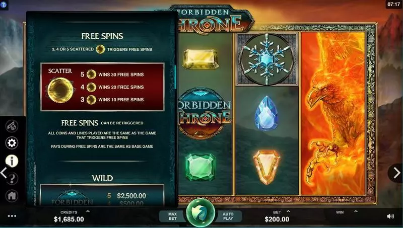 Play Forbidden Throne Slot Info and Rules