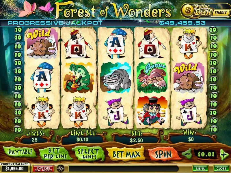 Play Forest of Wonders Slot Main Screen Reels