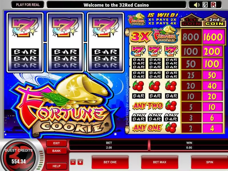Play Fortune Cookie Slot Main Screen Reels