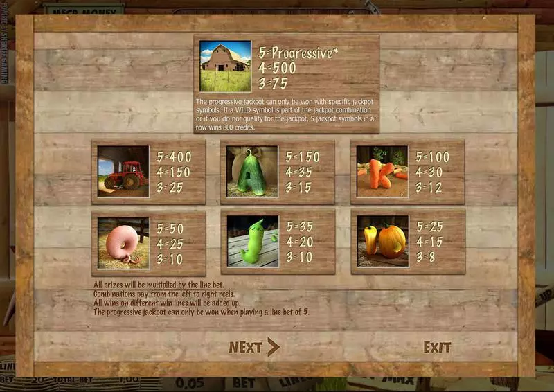 Play Fortune Farm Slot Info and Rules
