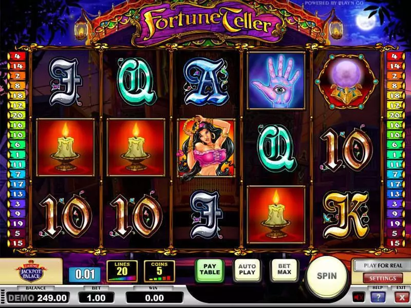 Play Fortune Teller Slot Main Screen Reels