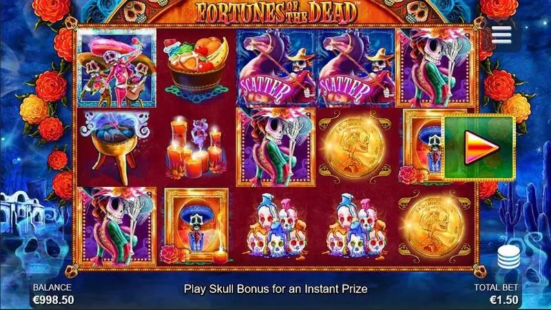 Play Fortunes of the Dead  Slot Main Screen Reels