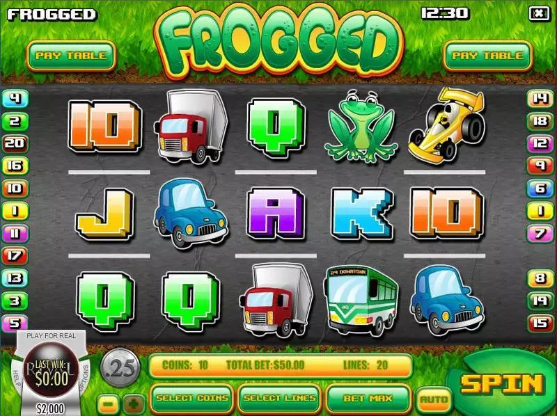 Play Frogged Slot Main Screen Reels