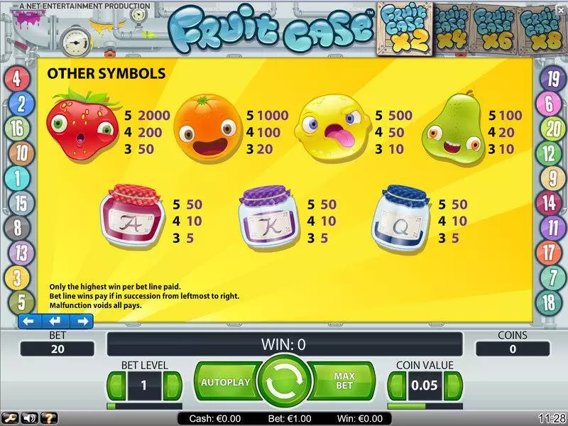 Play Fruit Case Slot Info and Rules