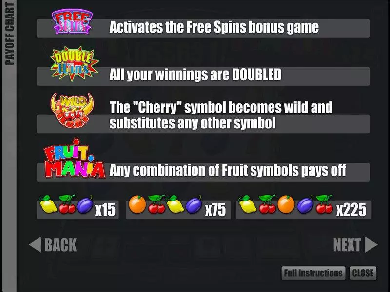 Play Fruit Mania Slot Bonus 2