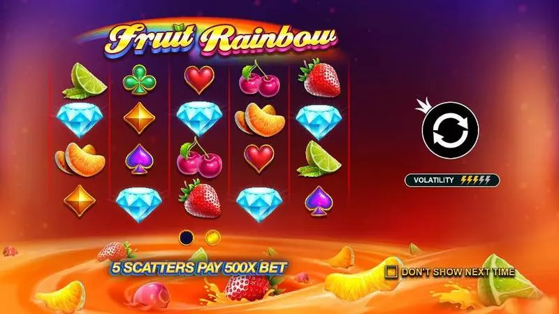 Play Fruit Rainbow Slot Info and Rules