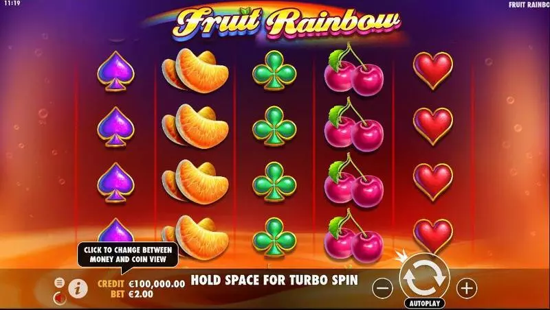 Play Fruit Rainbow Slot Main Screen Reels