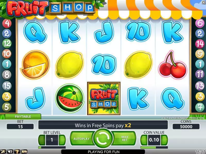 Play Fruit Shop Slot Main Screen Reels
