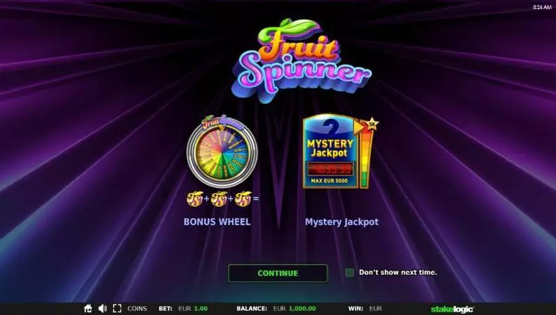 Play Fruit Spinner Slot Info and Rules